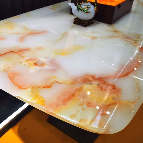 배경 바닥 타일 테이블 수조 장식 벽 인테리어 벽 장식 럭셔리 호텔 프로젝트에 대한 흰색 자연 광택 돌 오닉스